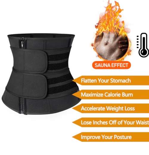 Size L neoprene waist trainers