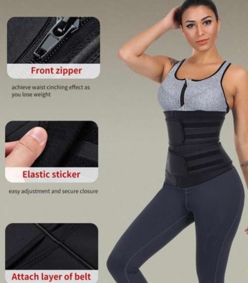 Size L neoprene waist trainers