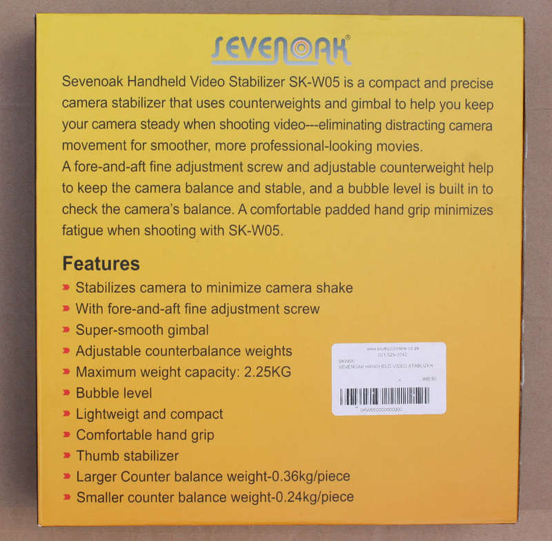Handheld Video Stabilizer Sevenoak SK-W05