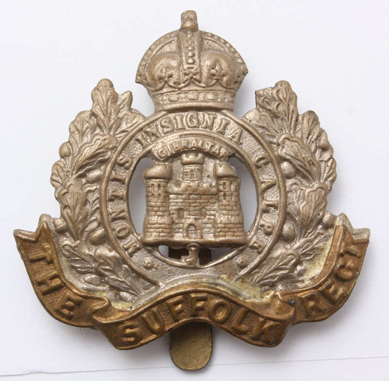 WW1 The Suffolk Regiment Cap Badge