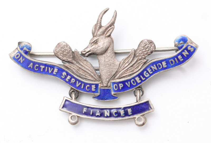 WW1 Silver South African Fiancee Sweetheart brooch