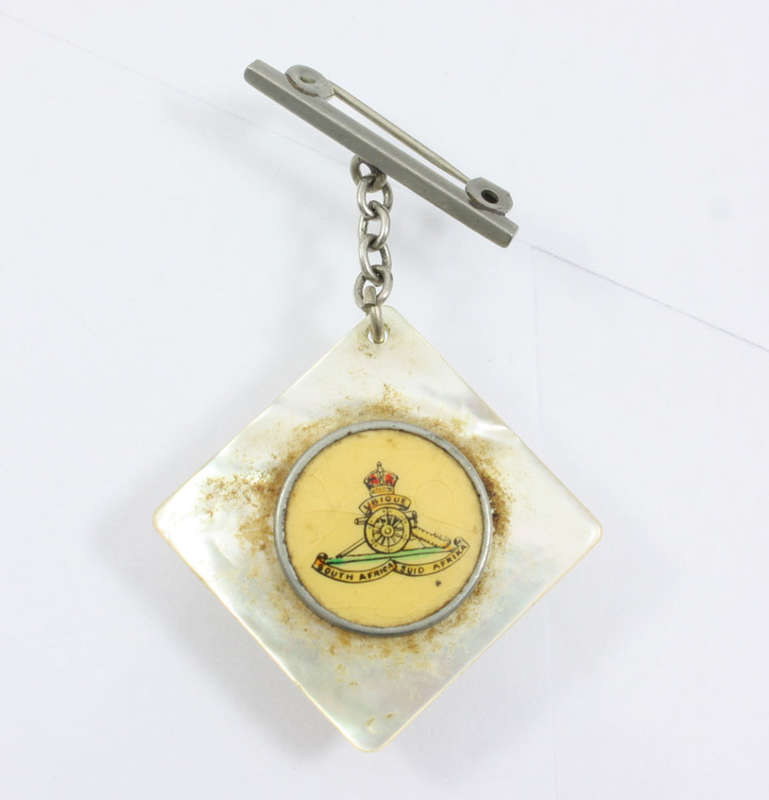 Sweetheart Brooches x 3 Rhodesia Rgt/Border Rgt/ SA Artillery