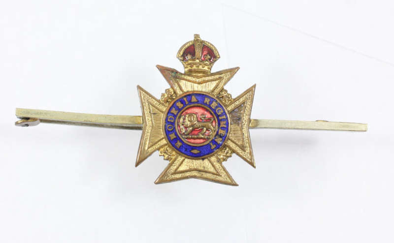 Sweetheart Brooches x 3 Rhodesia Rgt/Border Rgt/ SA Artillery