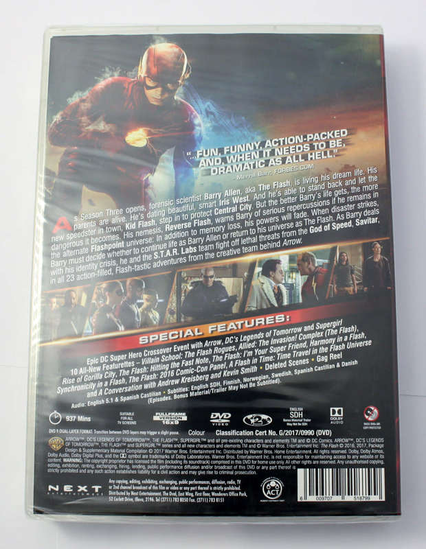 DC Comics The Flash 3rd Season DVD