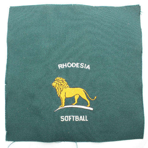 Rhodesia Rhodesian Softball Cloth Badge
