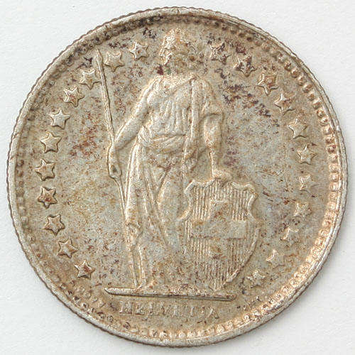 Silver Half Franc - Switzerland - 1960