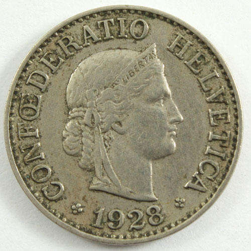 Switzerland 10 Rappen - 1928