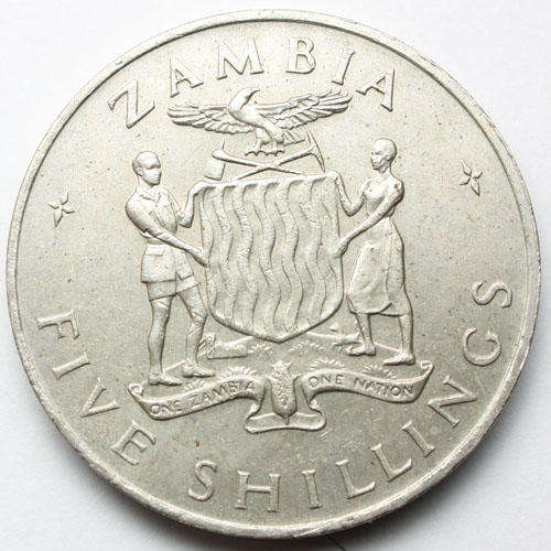 Zambia 5 Shillings (1965) President Kaunda