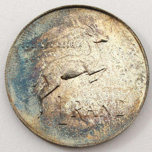 South Africa Silver One Rand 1972 Impaired Proof