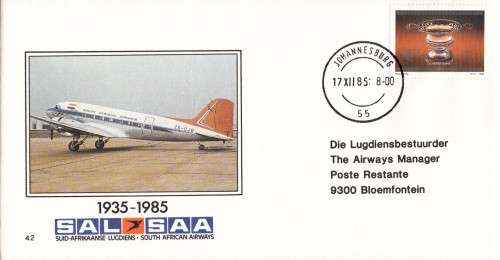 SAA/SAL Group of 15 Flight Covers (No's 17-22, 25-28, 36-39 & 42)