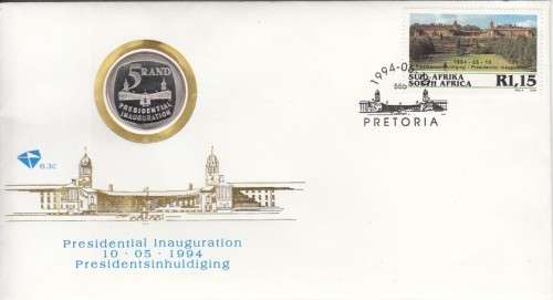 RSA Mandela Combo, Coin Cover, Inauguration Cover And The Many Faces of Nelson Mandela Stamp Booklet