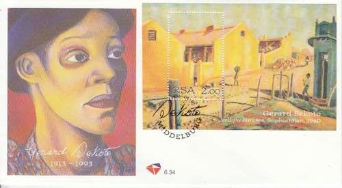 RSA FDC's No. 6.33 & 6.34 Gerard Sekoto (Face 3.00)