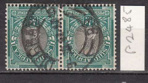 Union Pair of 1/2d Sprigbuck Stamps