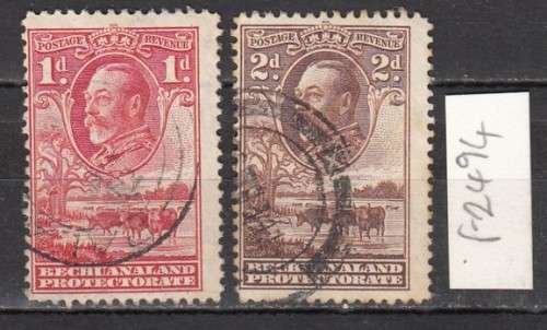 Bechuanaland Protectorate Two KGV Stamps