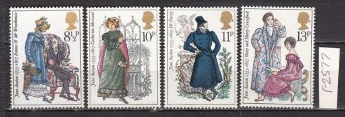 GB Set of Four Birth Bicentenary of Jane Austen Stamps Mint (Face Value R 8.62)