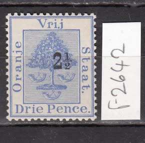 OFS 1896 No. 28 - 2 1/2d on 3d Surcharg Stamp Mint (Type A)