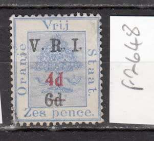 OFS British Occupation Surcharged in Red `4d`  ny Bloemfontein Express` Mounted Mint