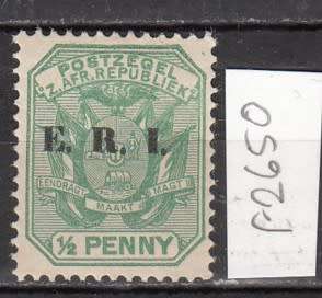 ZAR 1901 - 1/2d E.R.I. Overprint Mint