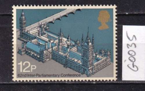 GB Single 12p - 62nd Inter-Parliamentary Union Conference Stamp (Face Value R 1.00)