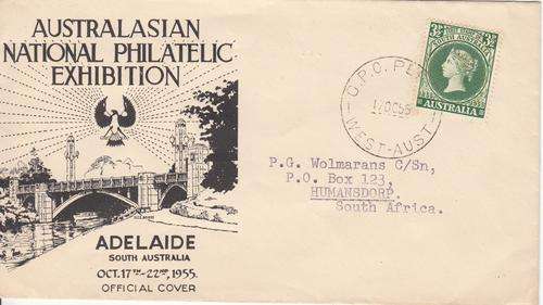 Australia FDC Australasian National Philatelic Exhibition. (Aging)