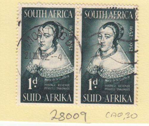 Union Pair of 1d Maria de Le Quellene Stamps