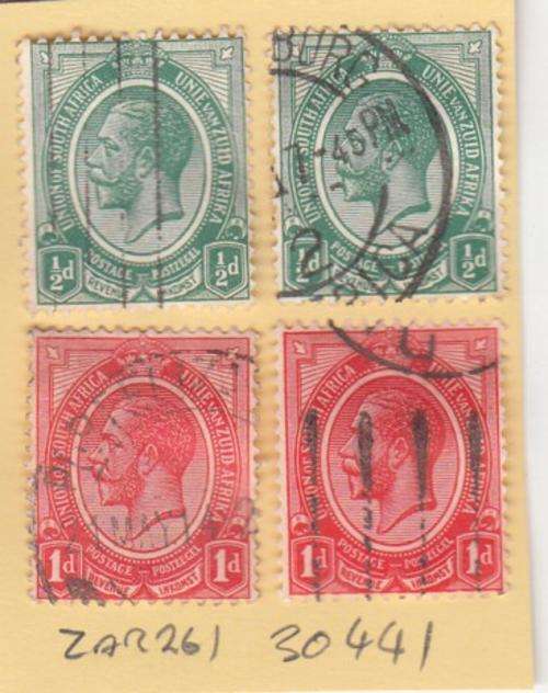 Union Group of Four Kings Head Stamp (ZAR 261)