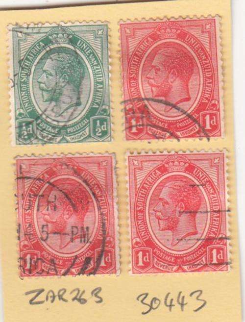Union Group of Four Kings Head Stamp (ZAR 263)