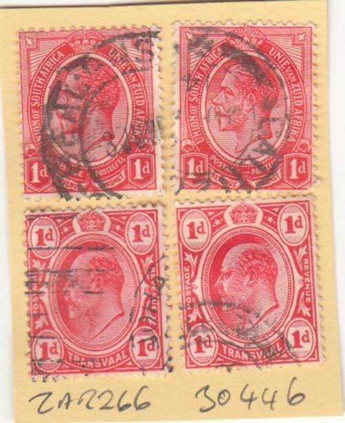 Union Group of Four Kings Head Stamp (ZAR 266)