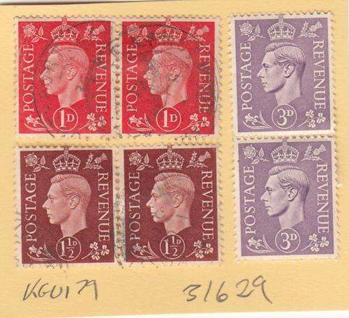 GB Group of Six KGVI Stamps (KGVI 79)
