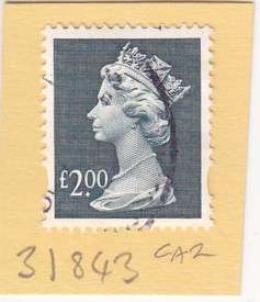 GB Single 2 Pound QEII Stamp (High Cat Value).