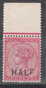 Natal One Penny Stamp With HALF Penny Surcharge (Mint) (Catalogue Value R 40.00)