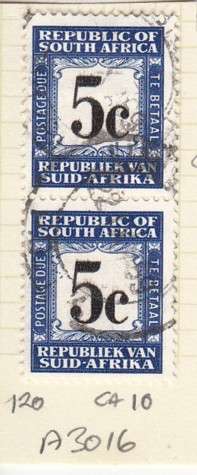 RSA Pair of 5c Postage Due Stamps (Catalogue Value R 120.00)