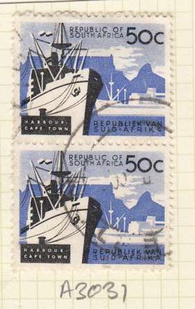 RSA Pair of  50c Cape Town Harbour Stamps