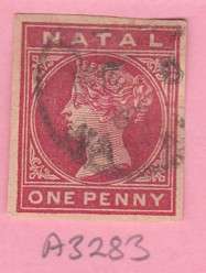 Natal One Penny Pre-postage Paid Item Stamp