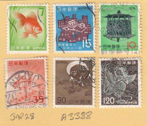 Japan Group of Six Stamps (JAP 28).