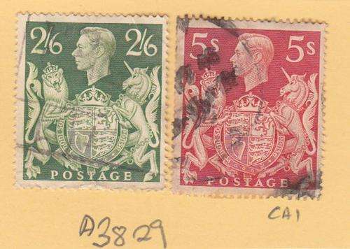 GB Two KGVI Stamps (2s6d & 5s) (1939)