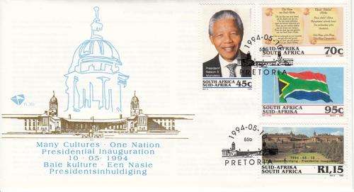 RSA FDC 6.3b Inauguration of Nelson Mandela 1994