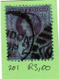 GB 1887 - 92. QV 2 1/2 Penny Stamp SG 201. As Image.