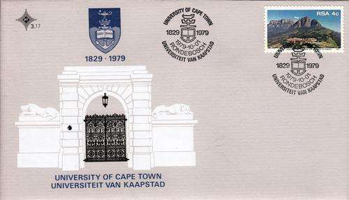 RSA FDC No 3.17 University of Cape Town. As Image.