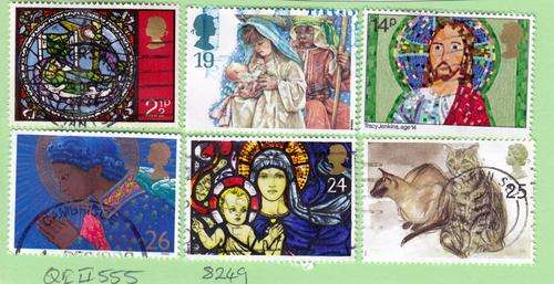 GB Group of Six Stamps (QEII 555). As Image.