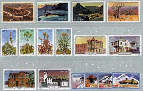 SWA 1981 Year Pack Mint Stamps (SACC 382-385,386-389,390-393,395-398 & 394 mini sheet no 6) As Image