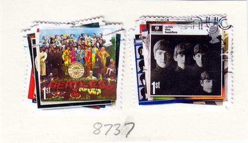 GB Two Beatles Stamps. As Image.
