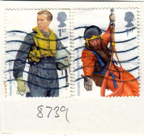 GB Two Aircreww Stamps. As Image.