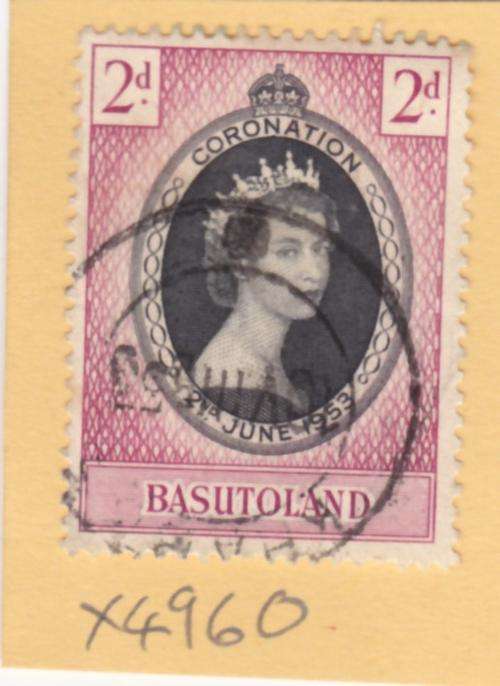 Basutoland Single QEII Corronation Stamp. As Image.