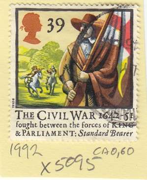 GB Single Civil War Stamp. As Image.