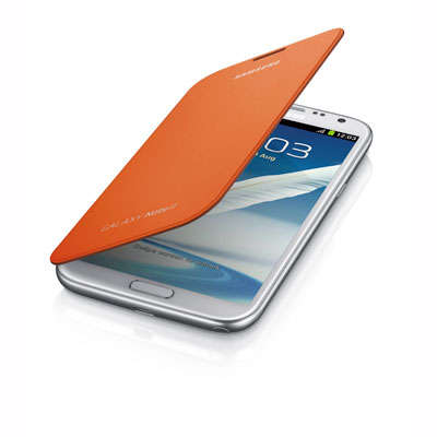 Samsung Galaxy Note 2 Flip Cover Case (Orange)