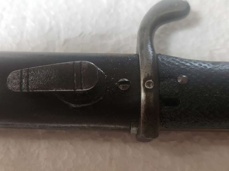 KS98 German bayonet and bandolier
