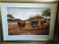 SA ARTIST MOZZIE WOUTERS OIL PAINTING. LARGE!!! 85,6CM X 66CM FRAMED! GREAT FRAME AND ART