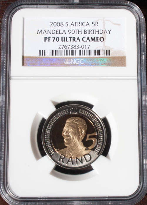 2008 Mandela 90th Birthday PF 70 ULTRA CAMEO