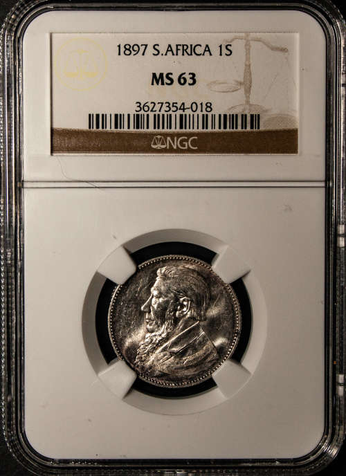 1897 1 Shilling - NCG MS63